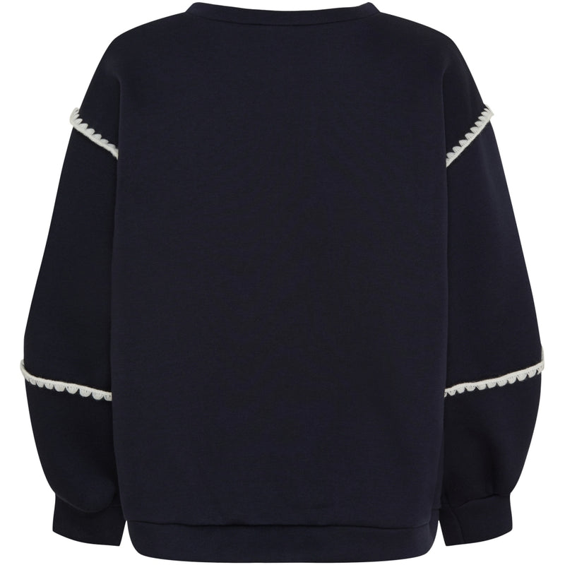 MARTA DU CHATEAU Marta Du Chateau dame sweatshirt MdcKelly Sweatshirt Navy