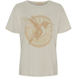 MARTA DU CHATEAU Marta Du Chateau dame t-shirt MdcInge T-shirt Beige/Beige Hummingbird