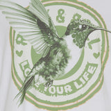 MARTA DU CHATEAU Marta Du Chateau dame t-shirt MdcInge T-shirt White/Millitary Hummingbird