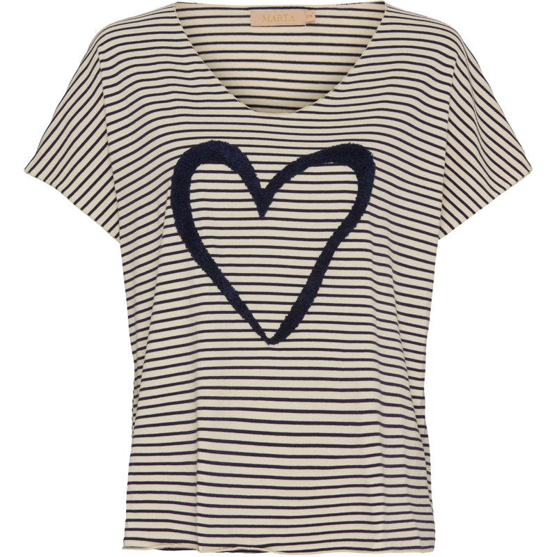 MARTA DU CHATEAU Marta Du Chateau dame t-shirt MdcMacey T-shirt Navy