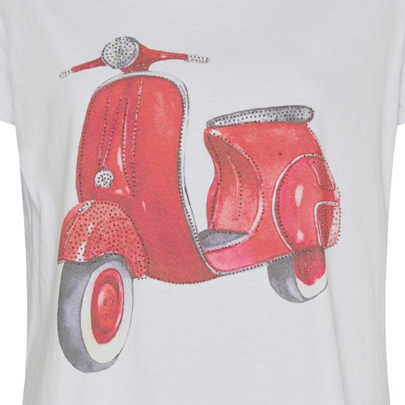 MARTA DU CHATEAU Marta Du Chateau dame t-shirt MdcMarie 1535 Restudsalg Red Scooter