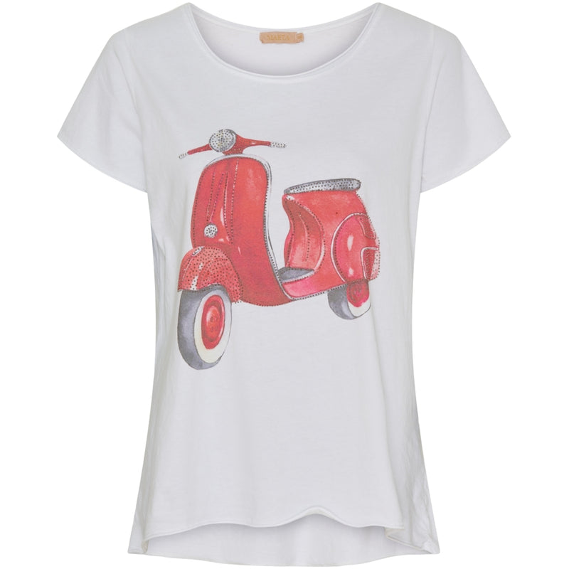 MARTA DU CHATEAU Marta Du Chateau dame t-shirt MdcMarie 1535 Restudsalg Red Scooter