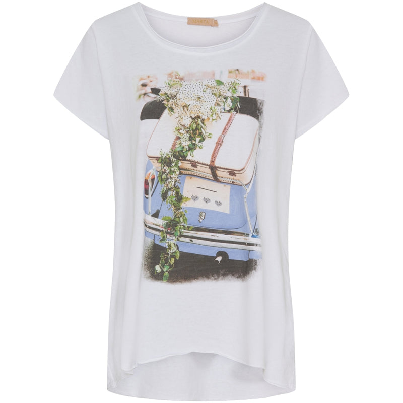 MARTA DU CHATEAU Marta Du Chateau dame t-shirt MdcMarie 1535 T-shirt BlueCar