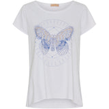 MARTA DU CHATEAU Marta Du Chateau dame t-shirt MdcMarie 1535 T-shirt BlueButterfly