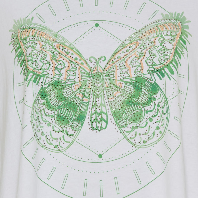 MARTA DU CHATEAU Marta Du Chateau dame t-shirt MdcMarie 1535 T-shirt GreenButterfly