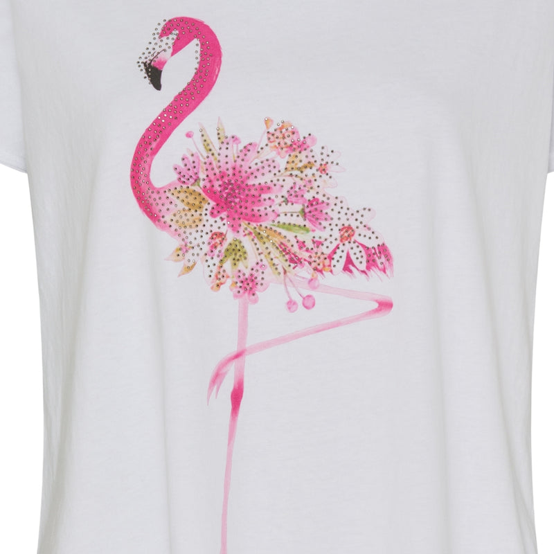 MARTA DU CHATEAU Marta Du Chateau dame t-shirt MdcMarie 1535 T-shirt Pink Flamingo