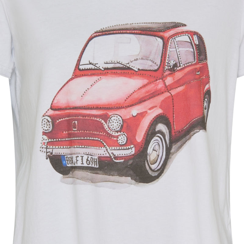 MARTA DU CHATEAU Marta Du Chateau dame t-shirt MdcMarie 1535 T-shirt Red Car