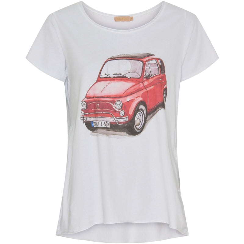 MARTA DU CHATEAU Marta Du Chateau dame t-shirt MdcMarie 1535 T-shirt Red Car