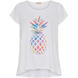 MARTA DU CHATEAU Marta Du Chateau dame t-shirt MdcMarie 1535 T-shirt WhitePineappel