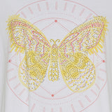 MARTA DU CHATEAU Marta Du Chateau dame t-shirt MdcMarie 1535 T-shirt Yellow Butterfly