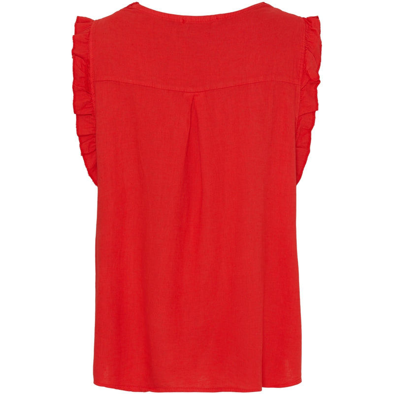 MARTA DU CHATEAU Marta Du Chateau dame top MdcElke Top Rosso