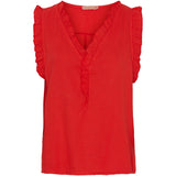 MARTA DU CHATEAU Marta Du Chateau dame top MdcElke Top Rosso