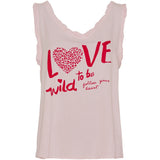 MARTA DU CHATEAU Marta Du Chateau dame top MdcMartina Top Rosa 206/Red print