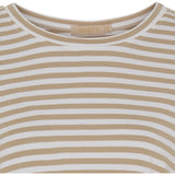 MARTA DU CHATEAU Marta Du Chateau dame t-shirt 85356 T-shirt White/Beige Stripe