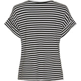 MARTA DU CHATEAU Marta Du Chateau dame t-shirt 85356 T-shirt White/Black Stripe