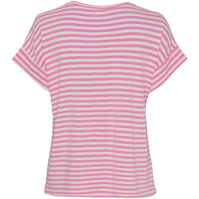 MARTA DU CHATEAU Marta Du Chateau dame t-shirt 85356 T-shirt White/Bubblegum Stripe