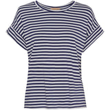 MARTA DU CHATEAU Marta Du Chateau dame t-shirt 85356 T-shirt White/Navy stripe