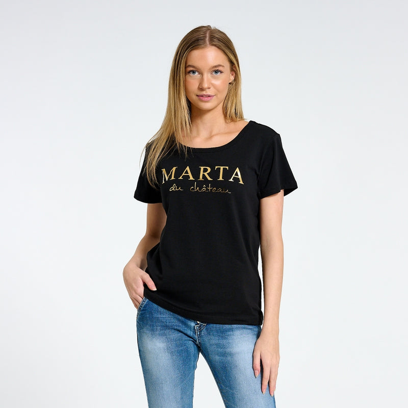 MARTA DU CHATEAU Marta du Chateau Dame T-shirt MT002 T-shirt Black