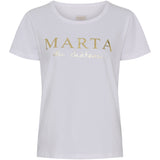 MARTA DU CHATEAU Marta du Chateau Dame T-shirt MT002 T-shirt Optisk White