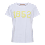 MARTA DU CHATEAU Marta du Chateau dame T-Shirt MdcAlvera 84275-1852 T-shirt White/Yellow