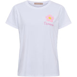 MARTA DU CHATEAU Marta du Chateau dame T-Shirt MdcAvella 84275-Flower T-shirt White/Pink