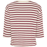 MARTA DU CHATEAU Marta du Chateau dame T-Shirt MdcBrooklyn 58351 T-shirt Beige/Bordeaux