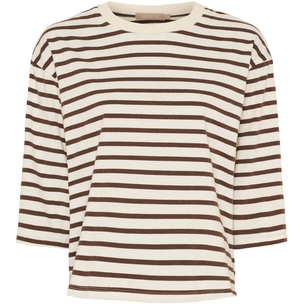 MARTA DU CHATEAU Marta du Chateau dame T-Shirt MdcBrooklyn 58351 T-shirt Beige/Moro