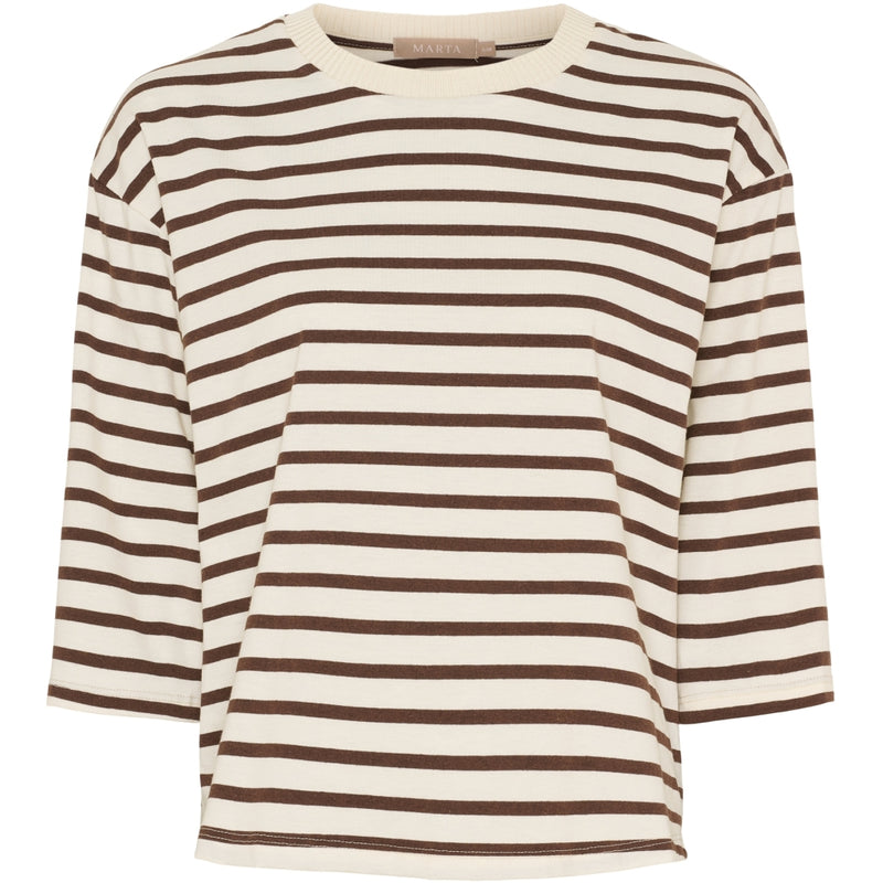 MARTA DU CHATEAU Marta du Chateau dame T-Shirt MdcBrooklyn 58351 T-shirt Beige/Moro