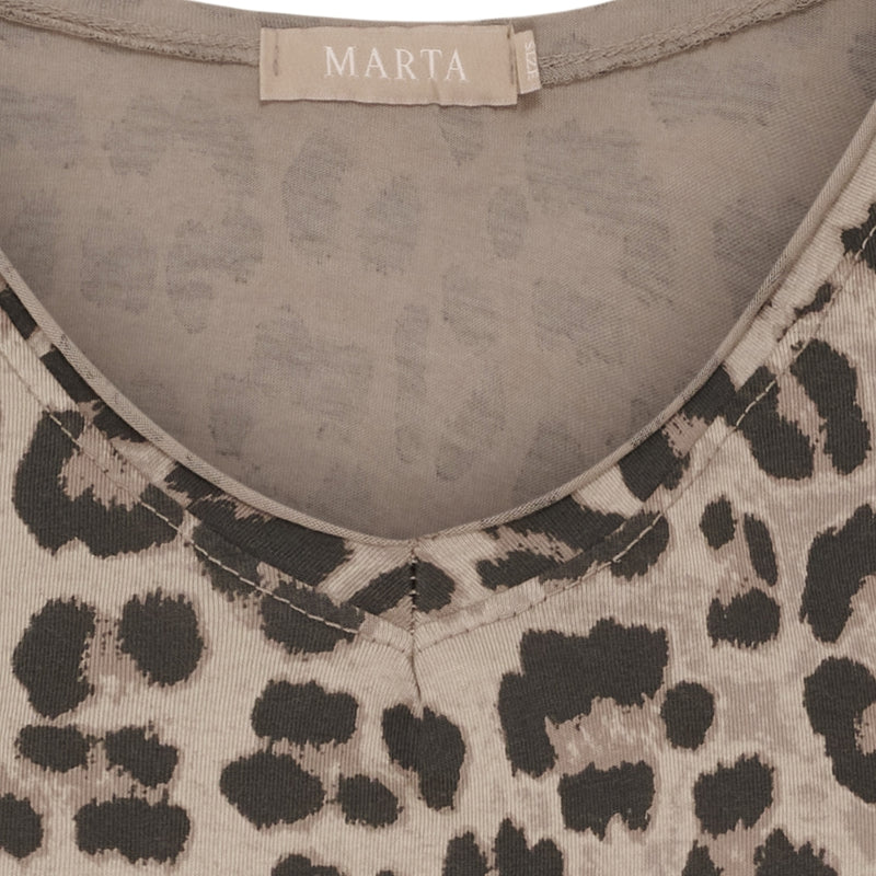 MARTA DU CHATEAU Marta du Chateau dame T-Shirt MdcHarper 2436C T-shirt Beige Leo