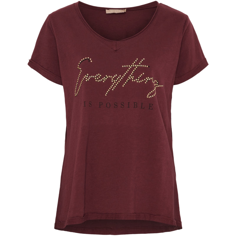 MARTA DU CHATEAU Marta du Chateau dame T-Shirt MdcLillian 42005 T-shirt Vino