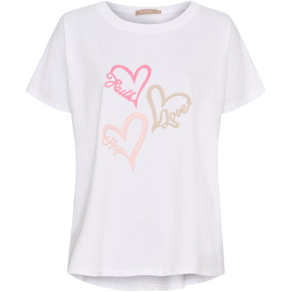 MARTA DU CHATEAU Marta du Chateau dame T-Shirt MdcMilla 23049 T-shirt White