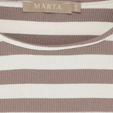 MARTA DU CHATEAU Marta du Chateau dame T-Shirt MdcNena 7524 T-shirt Tortora