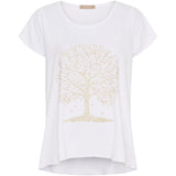 MARTA DU CHATEAU Marta du Chateau dame T-shirt MdcMarie 1535 T-shirt White Tree