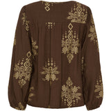 MARTA DU CHATEAU Marta du Chateau dame bluse MdcBayleaf 7705 Shirt Moro30