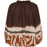 MARTA DU CHATEAU Marta du Chateau dame bluse MdcBelladonna 003 Shirt Marrone