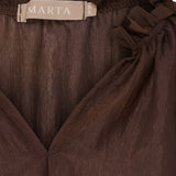 MARTA DU CHATEAU Marta du Chateau dame bluse MdcBelladonna 003 Shirt Marrone