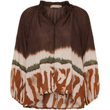 MARTA DU CHATEAU Marta du Chateau dame bluse MdcBelladonna 003 Shirt Marrone