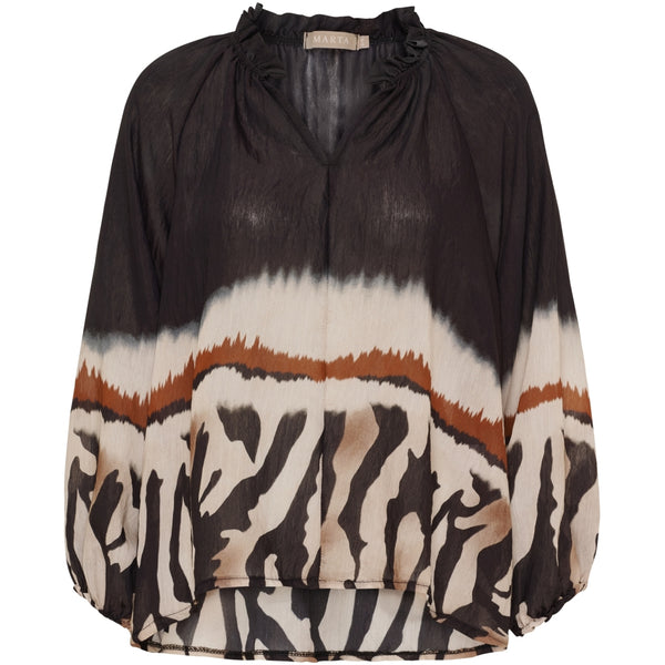 MARTA DU CHATEAU Marta du Chateau dame bluse MdcBelladonna 003 Shirt Nero