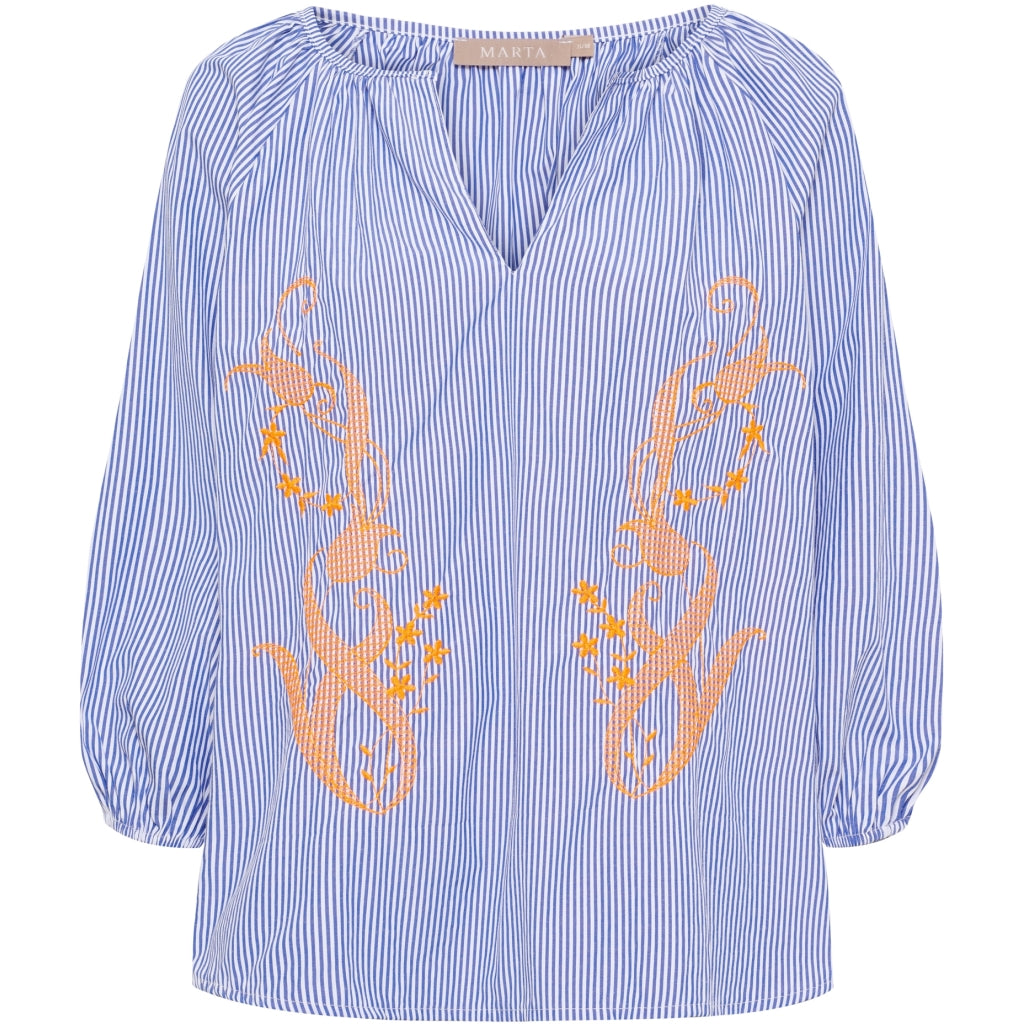 Marta du Chateau dame bluse MdcBrooke 8200 - Jeans