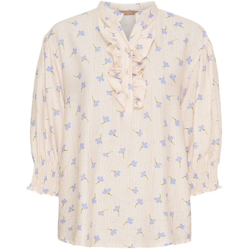 MARTA DU CHATEAU Marta du Chateau dame bluse MdcCharlie 6892 Shirt CelesteCF0213ypV3