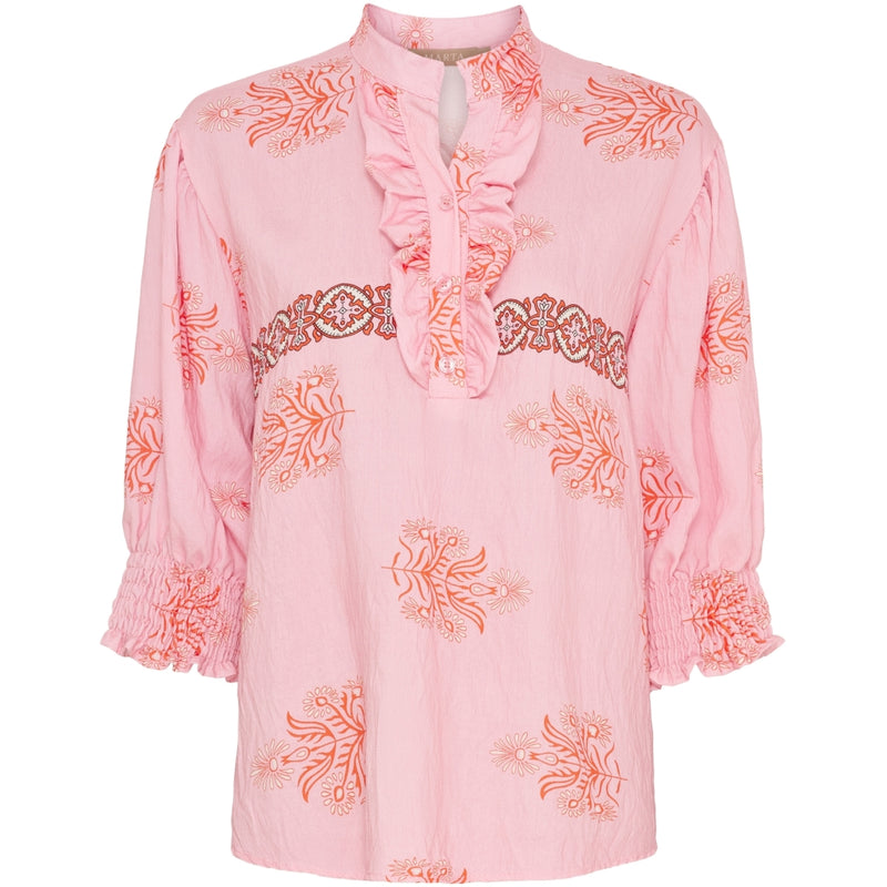 MARTA DU CHATEAU Marta du Chateau dame bluse MdcCharlie 6892 Shirt Rosa3454tpe