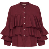 MARTA DU CHATEAU Marta du Chateau dame bluse MdcDebbie 258638 Blouse Bordeaux6269