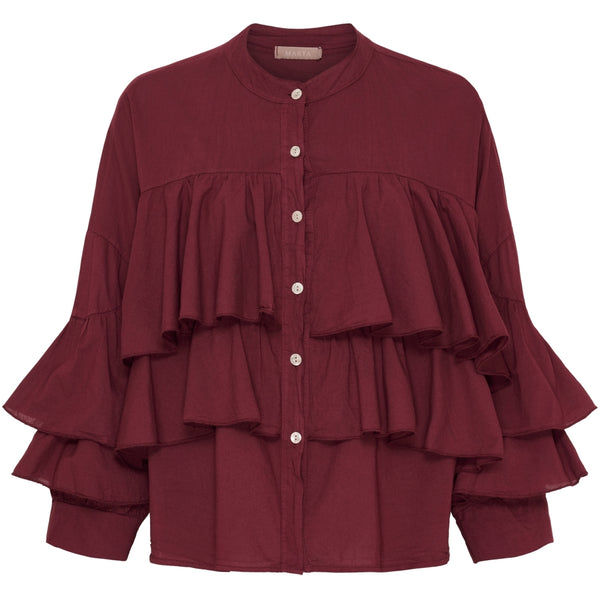 MARTA DU CHATEAU Marta du Chateau dame bluse MdcDebbie 258638 Blouse Bordeaux6269