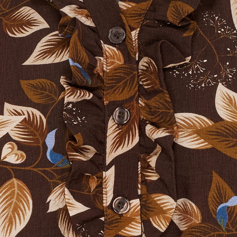 MARTA DU CHATEAU Marta du Chateau dame bluse MdcJoceline 5891 Shirt Marrone840TPN