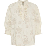 MARTA DU CHATEAU Marta du Chateau dame bluse MdcLinda 6317E Restudsalg Beige
