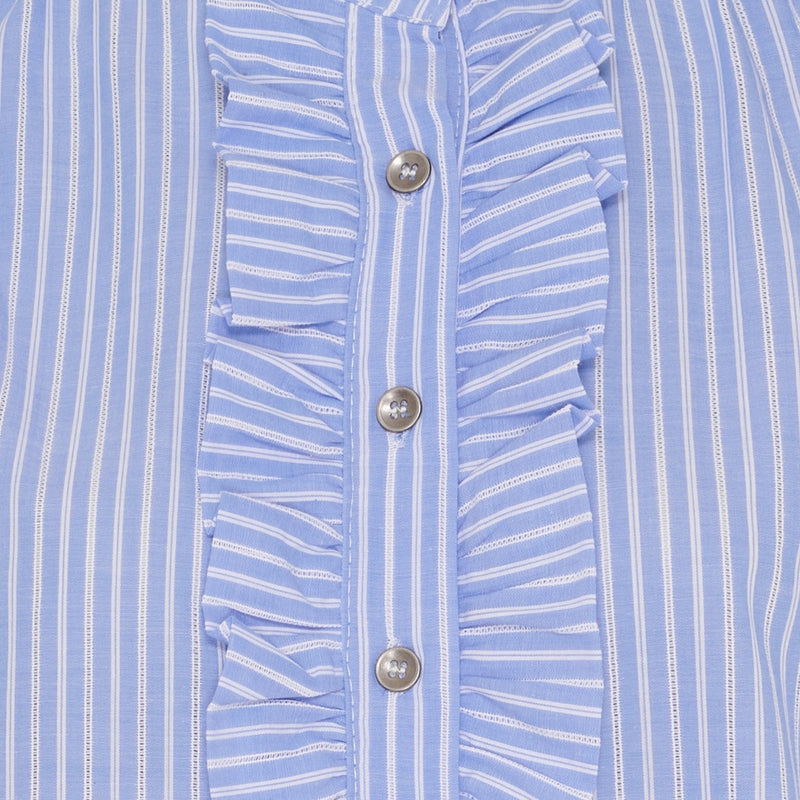 MARTA DU CHATEAU Marta du Chateau dame bluse MdcMargaux 6811 Shirt Celeste