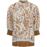 MARTA DU CHATEAU Marta du Chateau dame bluse MdcMelisande 7527 Shirt Camello1240tpn