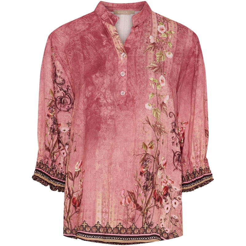 MARTA DU CHATEAU Marta du Chateau dame bluse MdcMelisande 7527 Shirt Rosa5295tpg