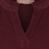MARTA DU CHATEAU Marta du Chateau dame bluse MdcMorgana 2518115V Restudsalg Bordeaux6269