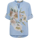 MARTA DU CHATEAU Marta du Chateau dame bluse MdcNadira 9122 Shirt Celeste